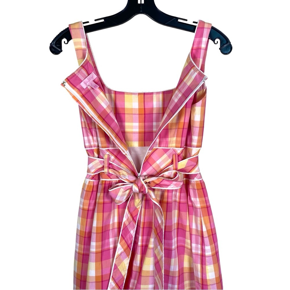 Lilly Pulitzer Posey Dress Pink Plaid Sleeveless A-Line Size 2 - Picture 5 of 7
